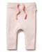 A Pink Leggings from Wilson & Frenchy in size 0-3M for girl. (Front View)