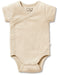 A Beige Short Sleeve Bodysuits from Wilson & Frenchy in size 3-6M for neutral. (Front View)