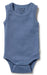 A Blue Sleeveless Bodysuits from Wilson & Frenchy in size 3-6M for neutral. (Front View)