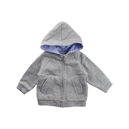 A Grey Zippered Sweatshirts from Jacadi in size 6-12M for boy. (Front View)