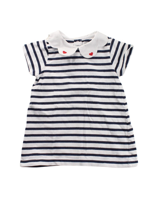 A Blue Short Sleeve Dresses from Jacadi in size 12-18M for girl. (Front View)