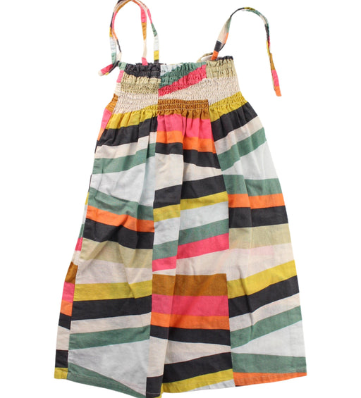 A Multicolour Sleeveless Dresses from Tea in size 4T for girl. (Front View)