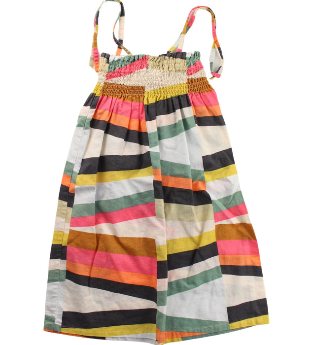 A Multicolour Sleeveless Dresses from Tea in size 4T for girl. (Back View)