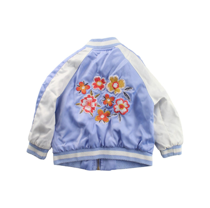 A Purple Lightweight Jackets from Seed in size 2T for girl. (Back View)