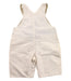 A White Overall Shorts from DPAM in size 2T for boy. (Back View)