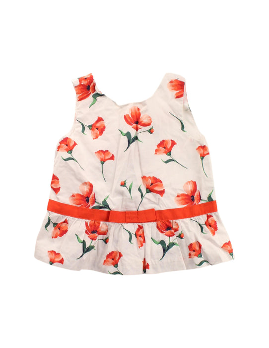 A Red Sleeveless Dresses from Janie & Jack in size 2T for girl. (Front View)