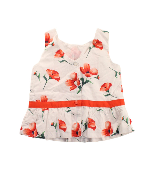 A Red Sleeveless Dresses from Janie & Jack in size 2T for girl. (Back View)