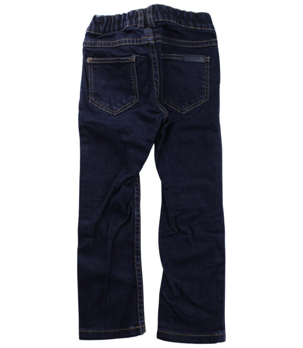 A Navy Jeans from Jacadi in size 4T for boy. (Back View)