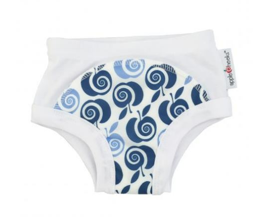 A Blue Cloth Diapers from Apple Cheeks in size O/S for boy. (Front View)