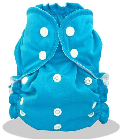 A Blue Cloth Diapers from Apple Cheeks in size O/S for neutral. (Front View)