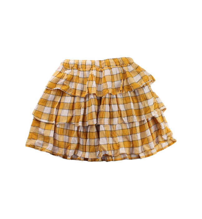 A Yellow Short Skirts from Seed in size 10Y for girl. (Back View)