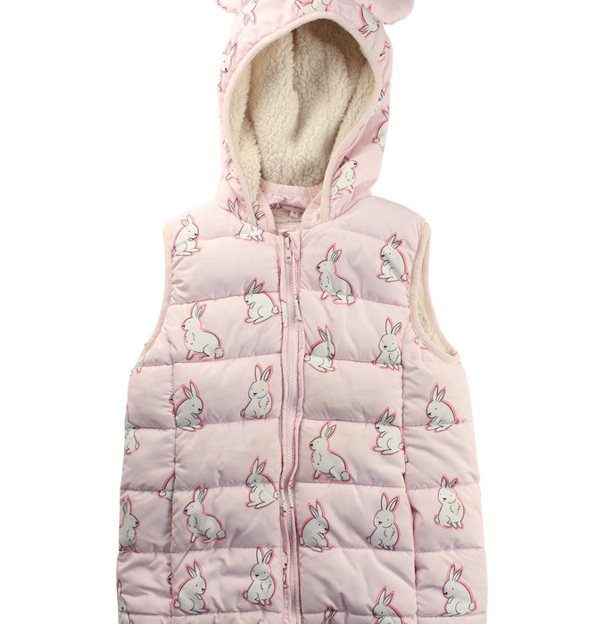 A Pink Outerwear Vests from Seed in size 9Y for girl. (Front View)