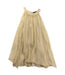 A Yellow Sleeveless Dresses from Velveteen in size 6T for girl. (Front View)