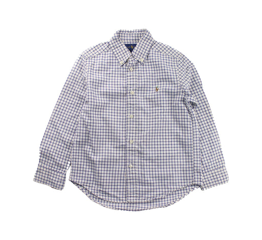 A Blue Long Sleeve Shirts from Ralph Lauren in size 5T for boy. (Front View)