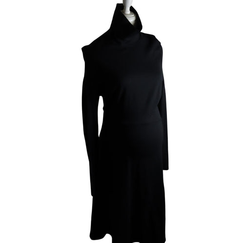 A Black Long Sleeve Dresses from Seraphine in size L for maternity. (Front View)