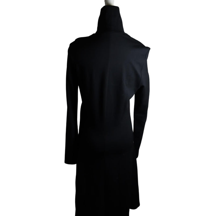 A Black Long Sleeve Dresses from Seraphine in size L for maternity. (Back View)