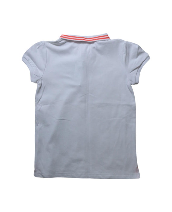 A White Short Sleeve Polos from Jacadi in size 10Y for girl. (Back View)