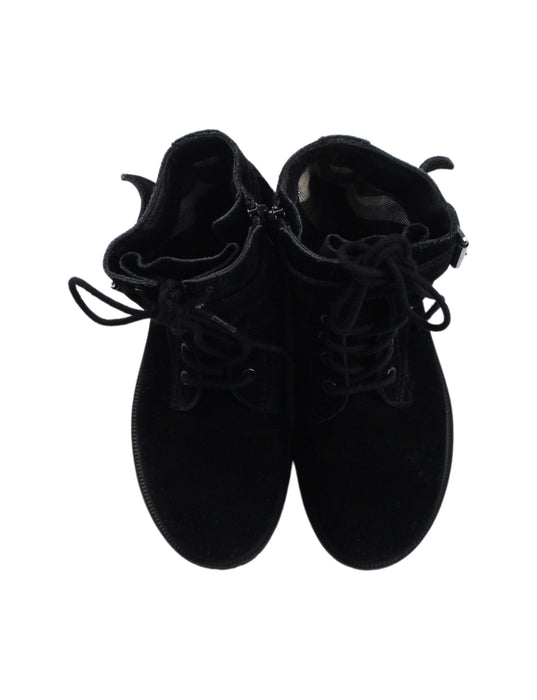 A Black Casual Boots from Burberry in size 6T for girl. (Back View)