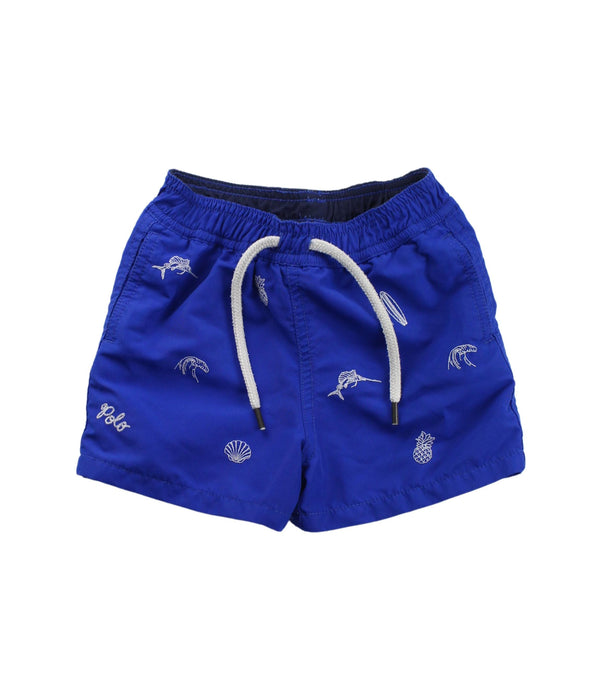 A Blue Shorts from Ralph Lauren in size 6-12M for boy. (Front View)