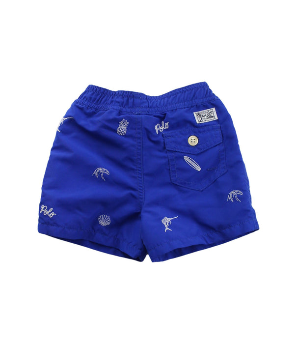A Blue Shorts from Ralph Lauren in size 6-12M for boy. (Back View)