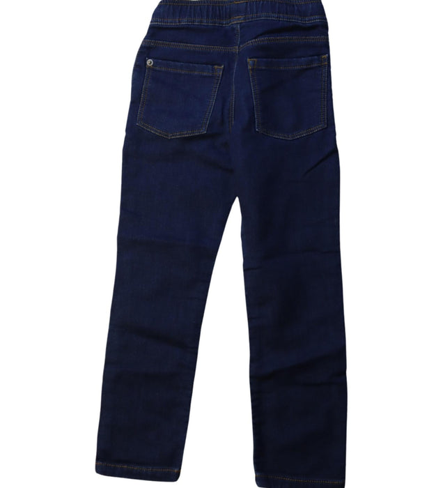 A Blue Casual Pants from Petit Bateau in size 6T for girl. (Back View)