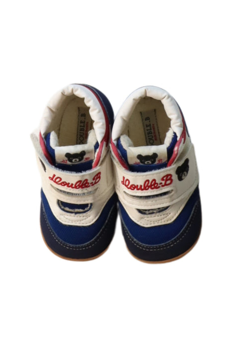 A Multicolour Sneakers from Miki House in size 18-24M for boy. (Back View)