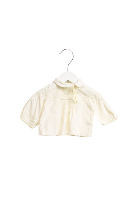 A White Long Sleeve Tops from Marie Chantal in size 0-3M for girl. (Front View)