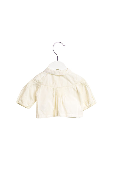 A White Long Sleeve Tops from Marie Chantal in size 0-3M for girl. (Back View)