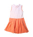 A Pink Sleeveless Dresses from Petit Bateau in size 10Y for girl. (Front View)