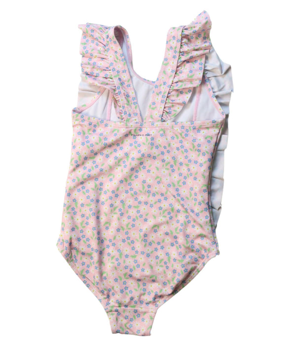 A Multicolour Swimsuits from Polarn O. Pyret in size 4T for girl. (Back View)