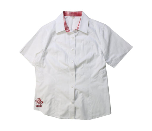 A White Short Sleeve Shirts from Kellett School in size 11Y for girl. (Front View)