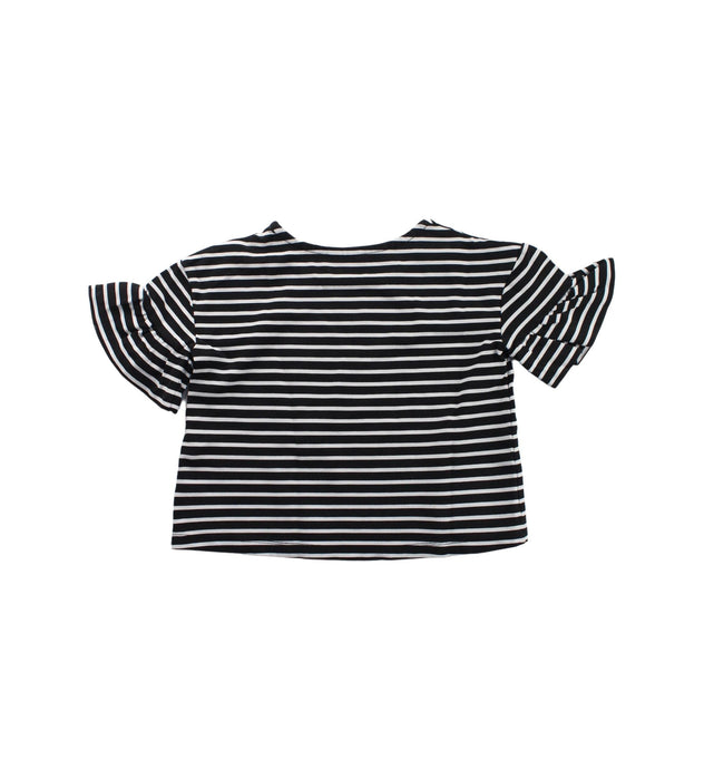 A Black Short Sleeve Tops from Seed in size 4T for girl. (Back View)