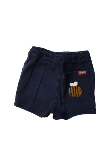 A Black Shorts from Seed in size 12-18M for girl. (Back View)