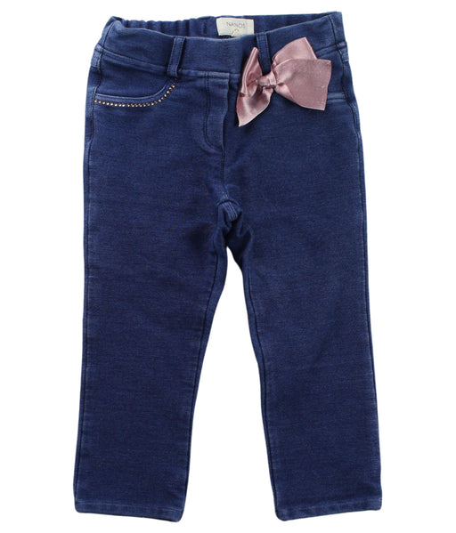 A Blue Jeans from Nanos in size 2T for girl. (Front View)