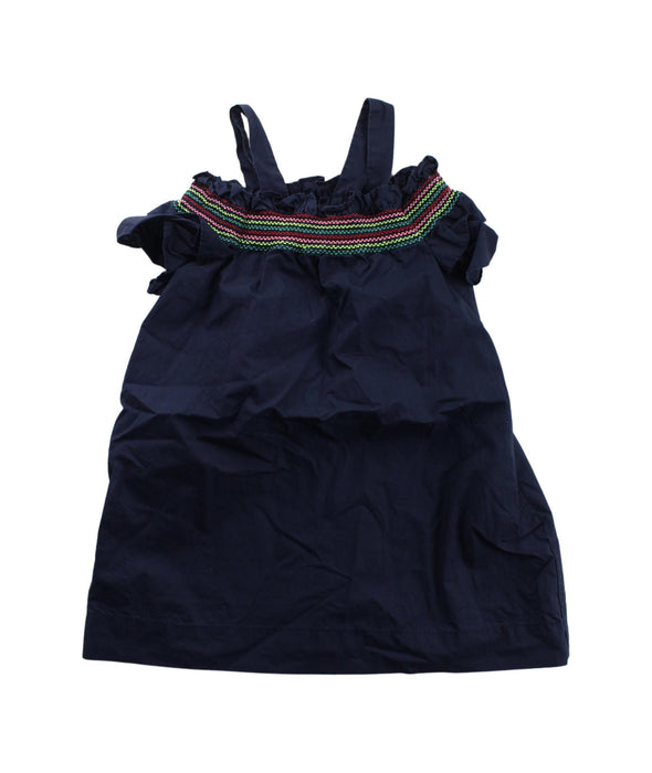 A Blue Short Sleeve Dresses from Crewcuts in size 2T for girl. (Front View)