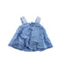 A Blue Sleeveless Dresses from Crewcuts in size 3T for girl. (Back View)