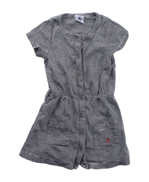 A White Short Sleeve Dresses from Petit Bateau in size 3T for girl. (Front View)