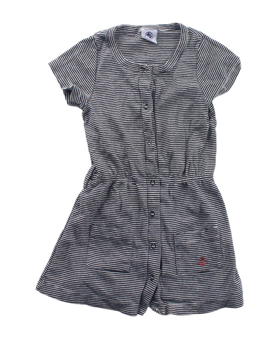 A White Short Sleeve Dresses from Petit Bateau in size 3T for girl. (Front View)