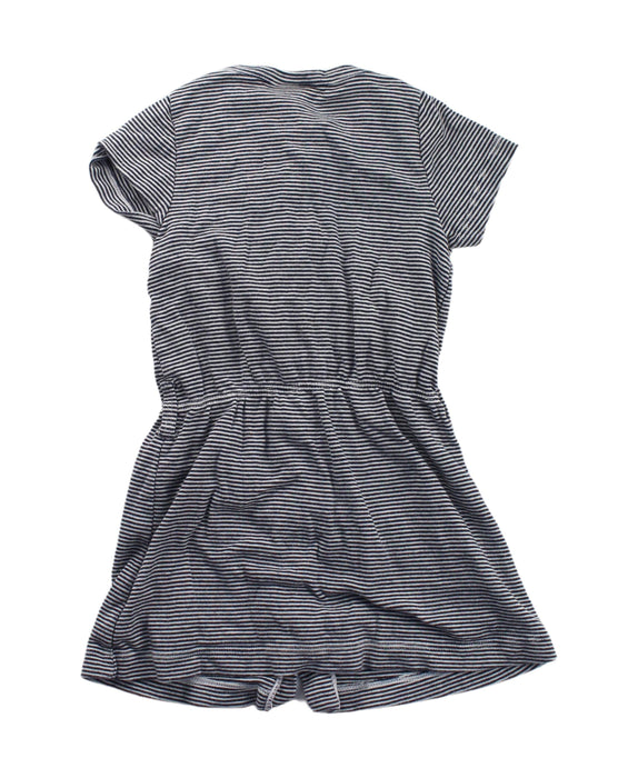 A White Short Sleeve Dresses from Petit Bateau in size 3T for girl. (Back View)