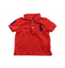 A Red Short Sleeve Polos from Ralph Lauren in size 6-12M for boy. (Front View)