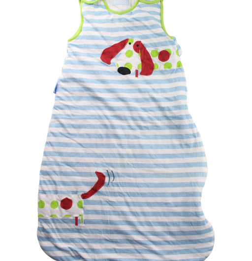 A Blue Sleepsacs from The Gro Company in size 6-12M for neutral. (Front View)