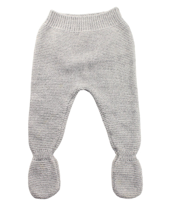 A White Leggings from Nanos in size 0-3M for neutral. (Front View)