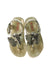 A Gold Sandals from Seed in size 4T for girl. (Back View)