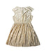 A Gold Short Sleeve Dresses from Crewcuts in size 8Y for girl. (Back View)