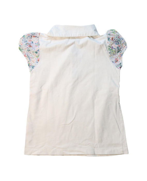 A Multicolour Short Sleeve Polos from Kingkow in size 5T for girl. (Back View)