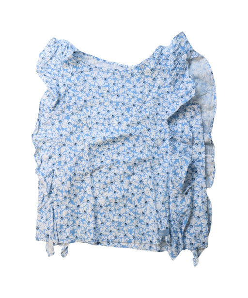 A White Sleeveless Tops from Kingkow in size 5T for girl. (Front View)