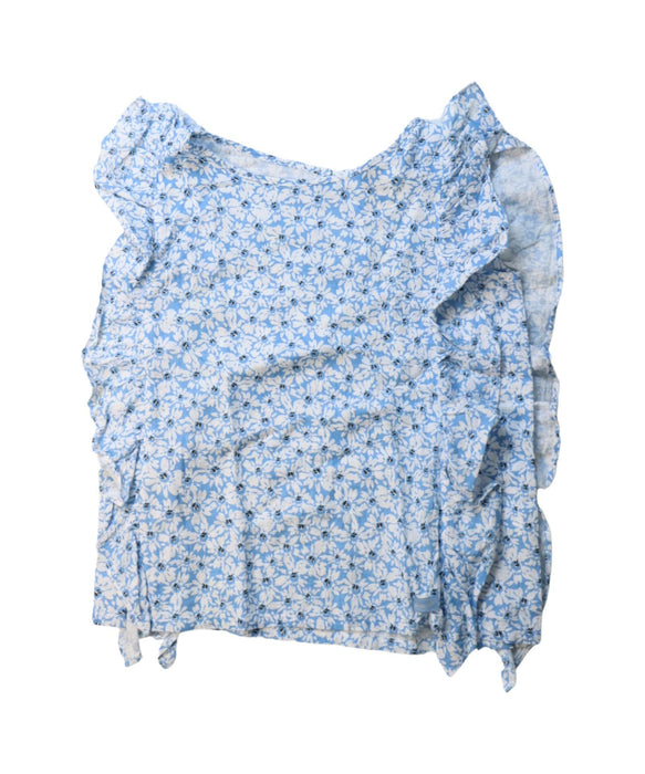 A White Sleeveless Tops from Kingkow in size 5T for girl. (Front View)