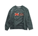 A Green Crewneck Sweatshirts from Maison Kitsuné in size 8Y for boy. (Front View)