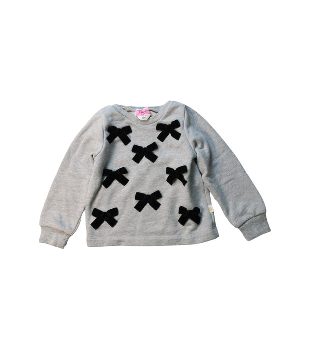 A Grey Crewneck Sweatshirts from Kate Spade in size 2T for girl. (Front View)