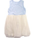 A Blue Sleeveless Dresses from Chickeeduck in size 7Y for girl. (Front View)